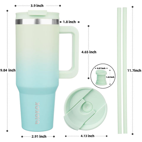 BJPKPK 40 oz insulated tumbler handle for a comfortable, secure grip