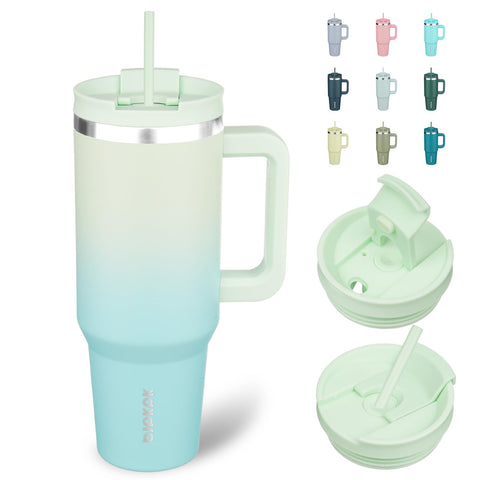 BJPKPK 40 oz insulated tumbler lid for spill-free sipping on the go