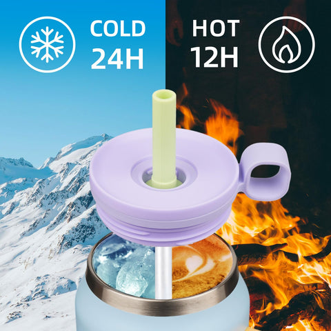 BJPKPK car cup holder-friendly blue tumbler fits most vehicle holders