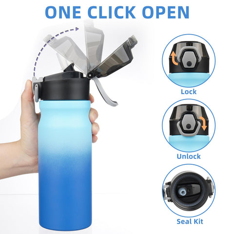BJPKPK bottle with leak-proof locking lid prevents spills during travel.