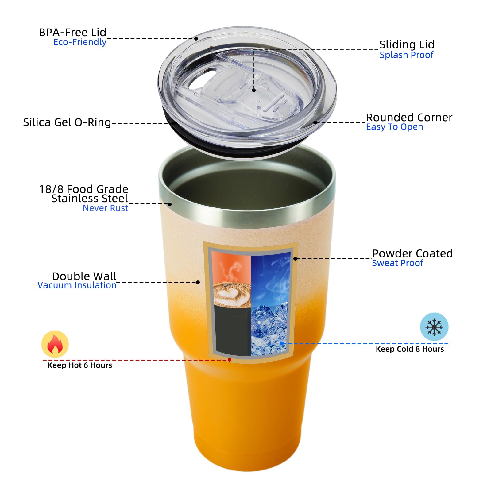 BJPKPK metal straw included, eco-friendly sipping on the go.