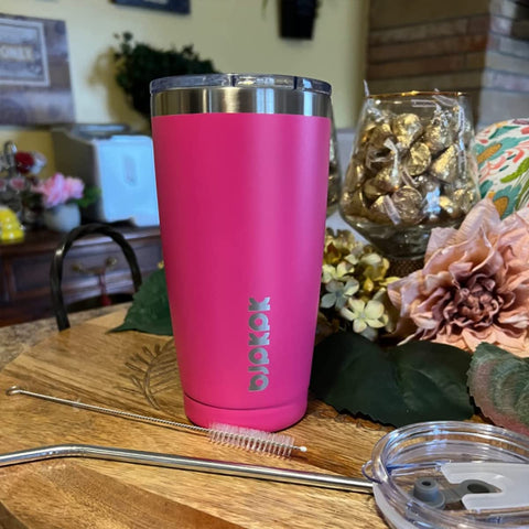 BJPKPK travel mug fits most car cup holders for daily use.