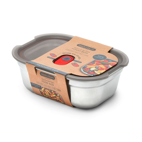 BLACK + BLUM stainless steel lunch box with leak-proof lid keeps meals secure