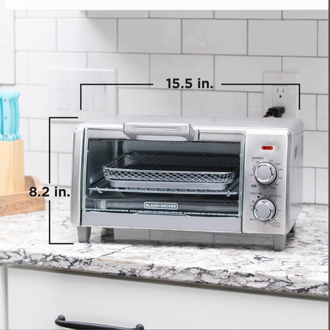 BLACK+DECKER 30-minute timer image communicates precise cooking control.