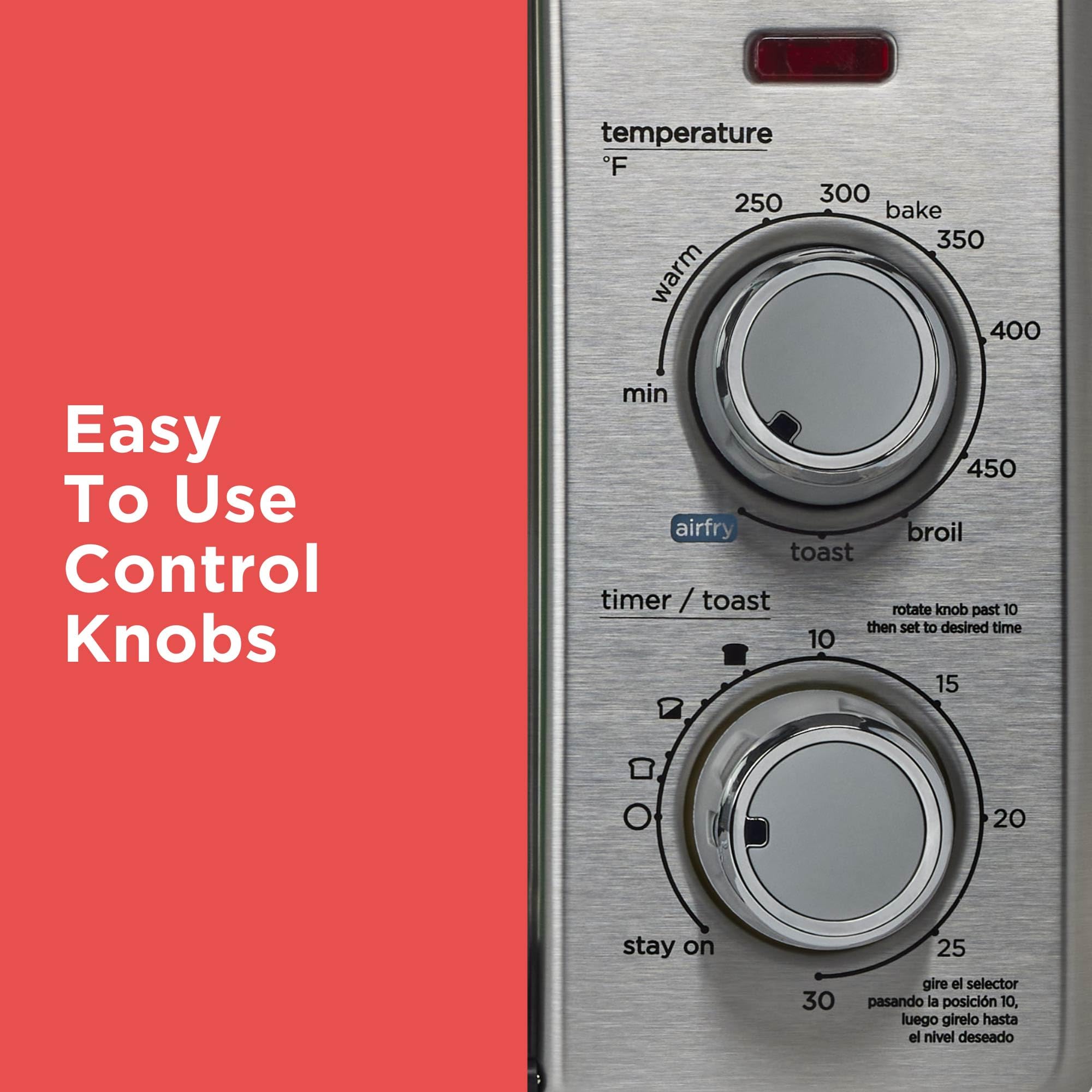 BLACK+DECKER Five-in-One controls simplify versatile cooking.