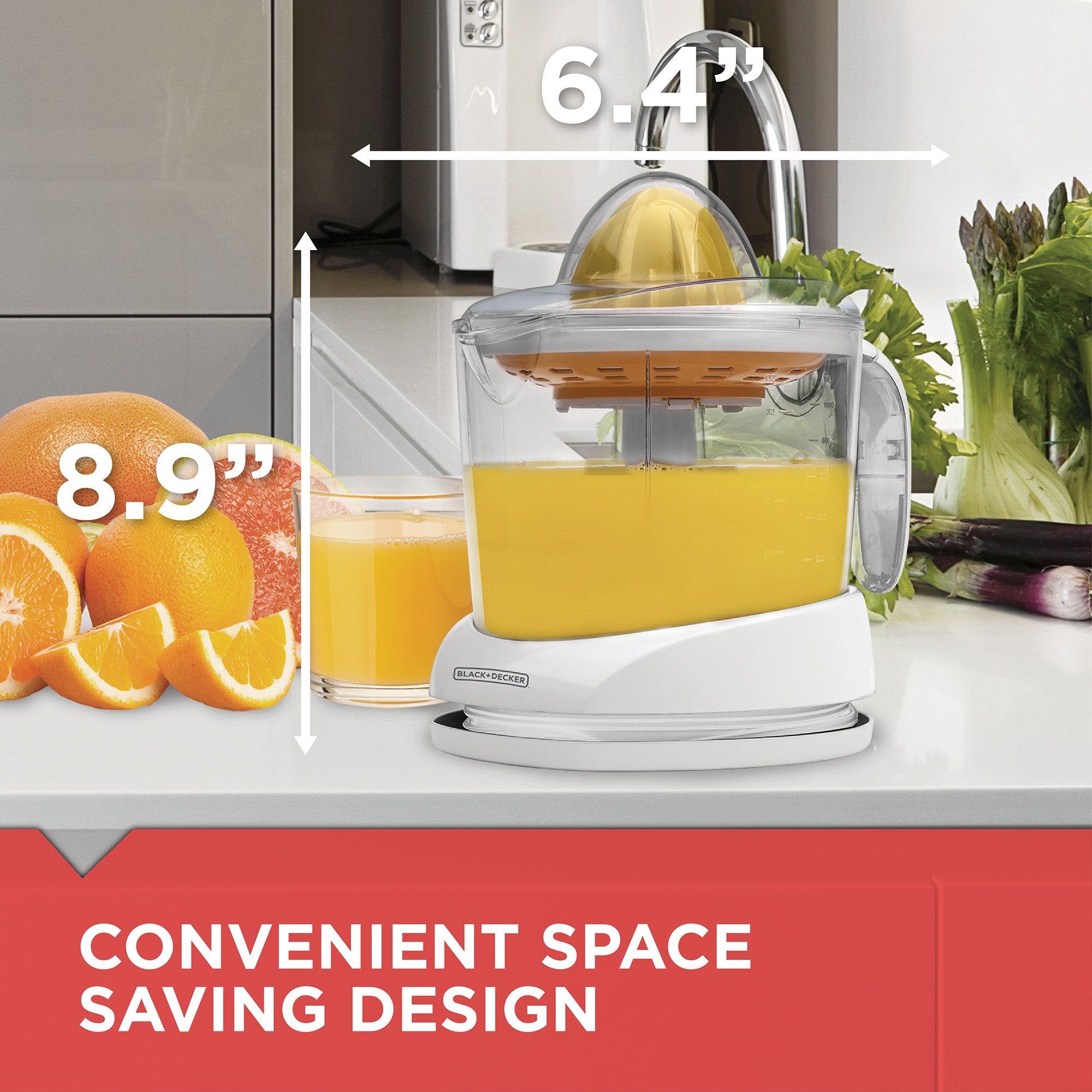 BLACK+DECKER CJ625 small cone handles small citrus effortlessly
