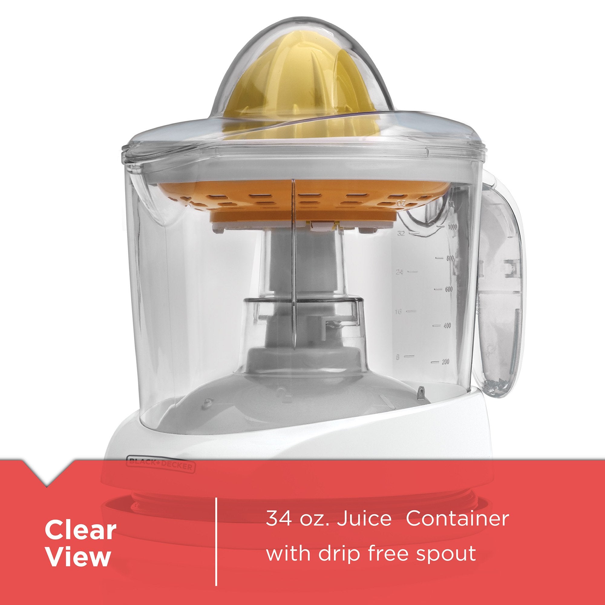BLACK+DECKER CJ625 stirrer in action ensuring consistent juice