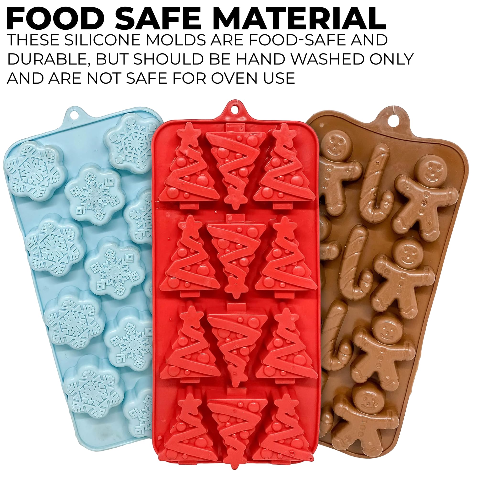 Black Duck Brand Christmas tree red ice tray for festive drinks