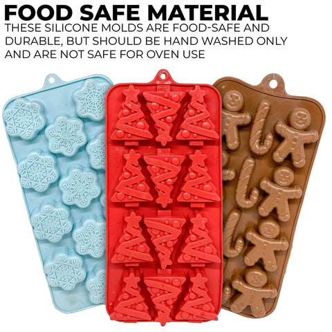 Black Duck Brand Christmas tree red ice tray for festive drinks