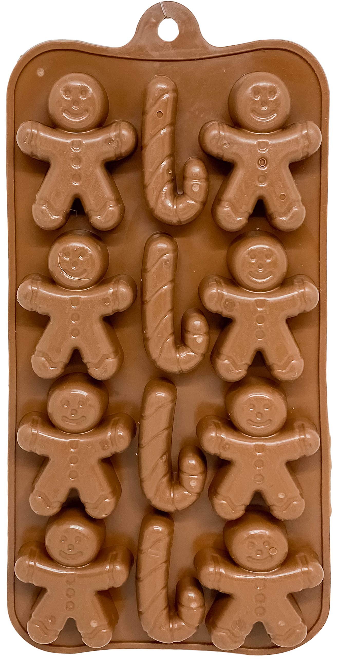Black Duck Brand gingerbread cane blue ice tray for colorful drinks