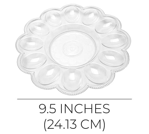 Black Duck Brand presence trays with 12 wells securely hold eggs at gatherings.