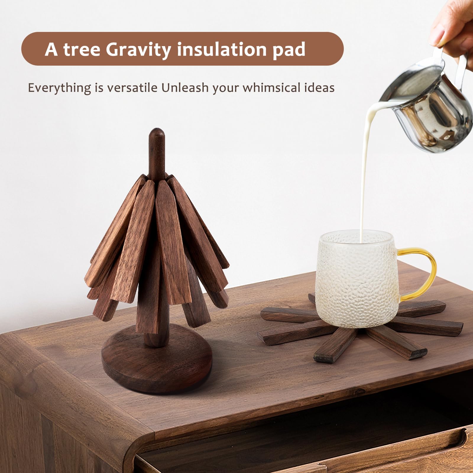 Gift-ready black walnut trivets in an elegant box