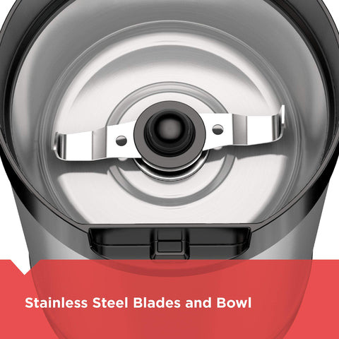 BLACK+DECKER One Touch button for simple grinding control