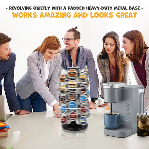 BLACKSMITH FAMILY Black finish k cup holder complements any kitchen.