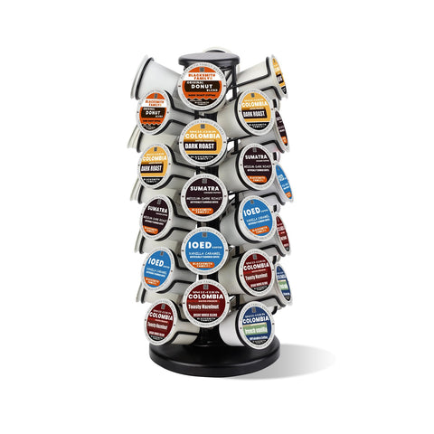 BLACKSMITH FAMILY K Cup Holder with 40-pod capacity for tidy coffee storage.
