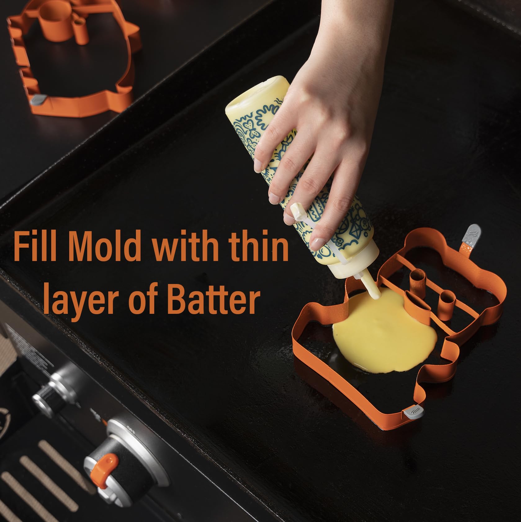 BLACKSTONE 5251 metal tip bottles offer precise batter control
