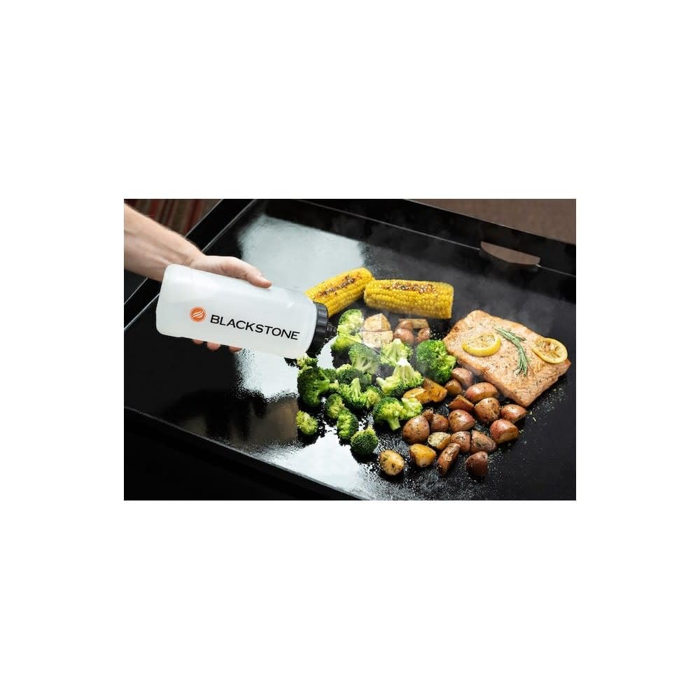 Blackstone 3-inch bottle delivers steady pour for toppings and bastes.