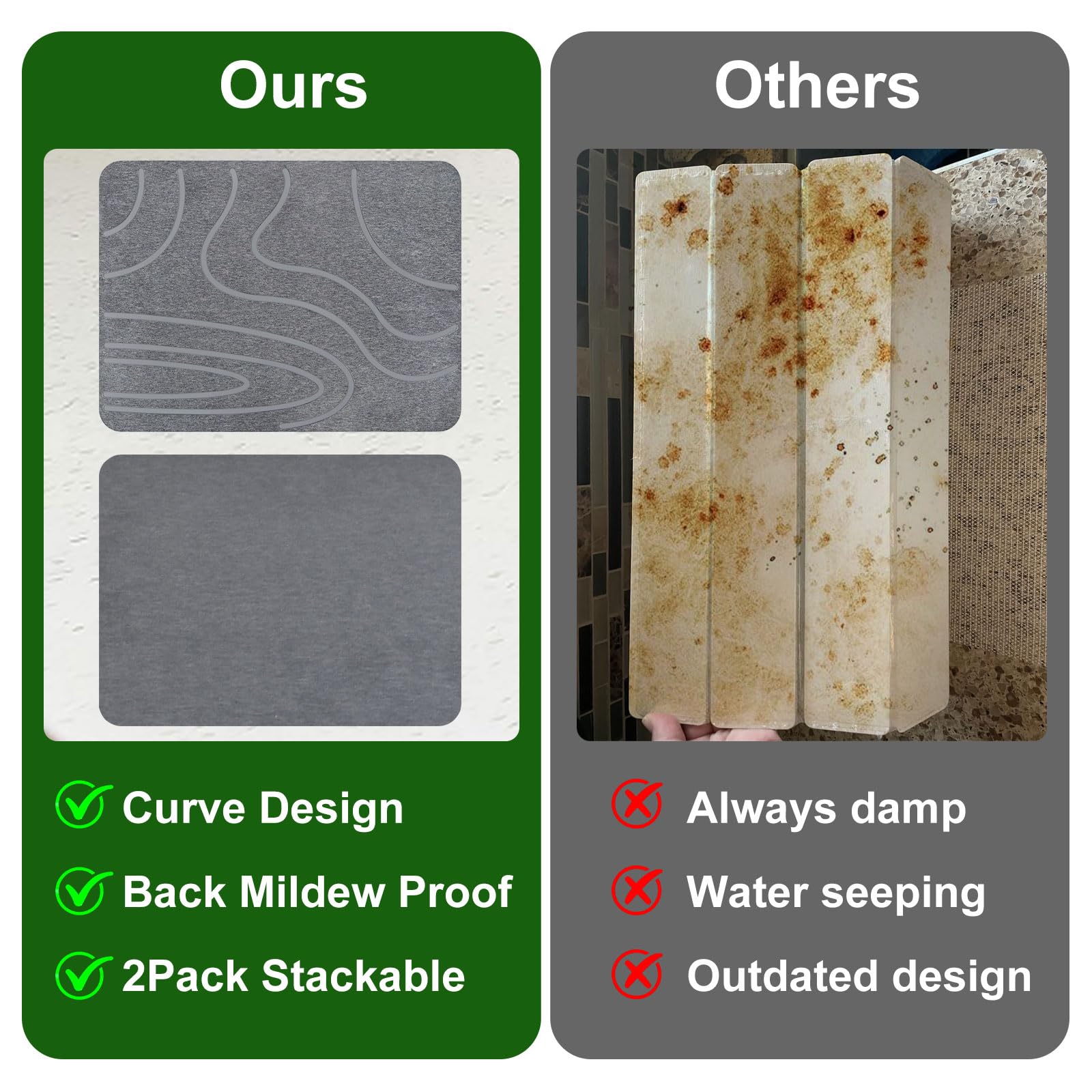 Blaithom stone drying mat heat-proof use under hot cookware.