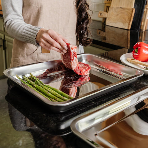 Blazin' Grill BPA-free, heat-resistant trays suitable for busy cooking sessions.