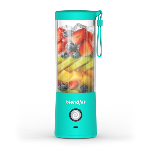 BlendJet 2 mint 16oz cup front view for on-the-go smoothies