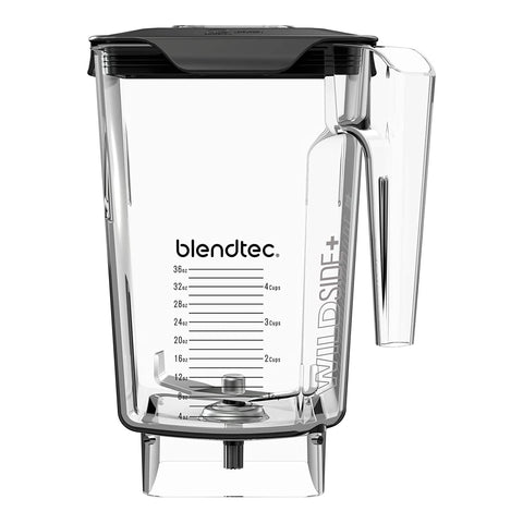 Blendtec WildSide+ jar base for high-volume blending and easy pouring.