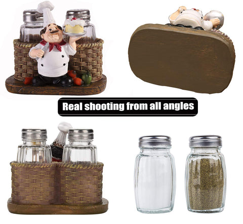 Blessed Family glass spice jars with holder provide organized, accessible seasoning.