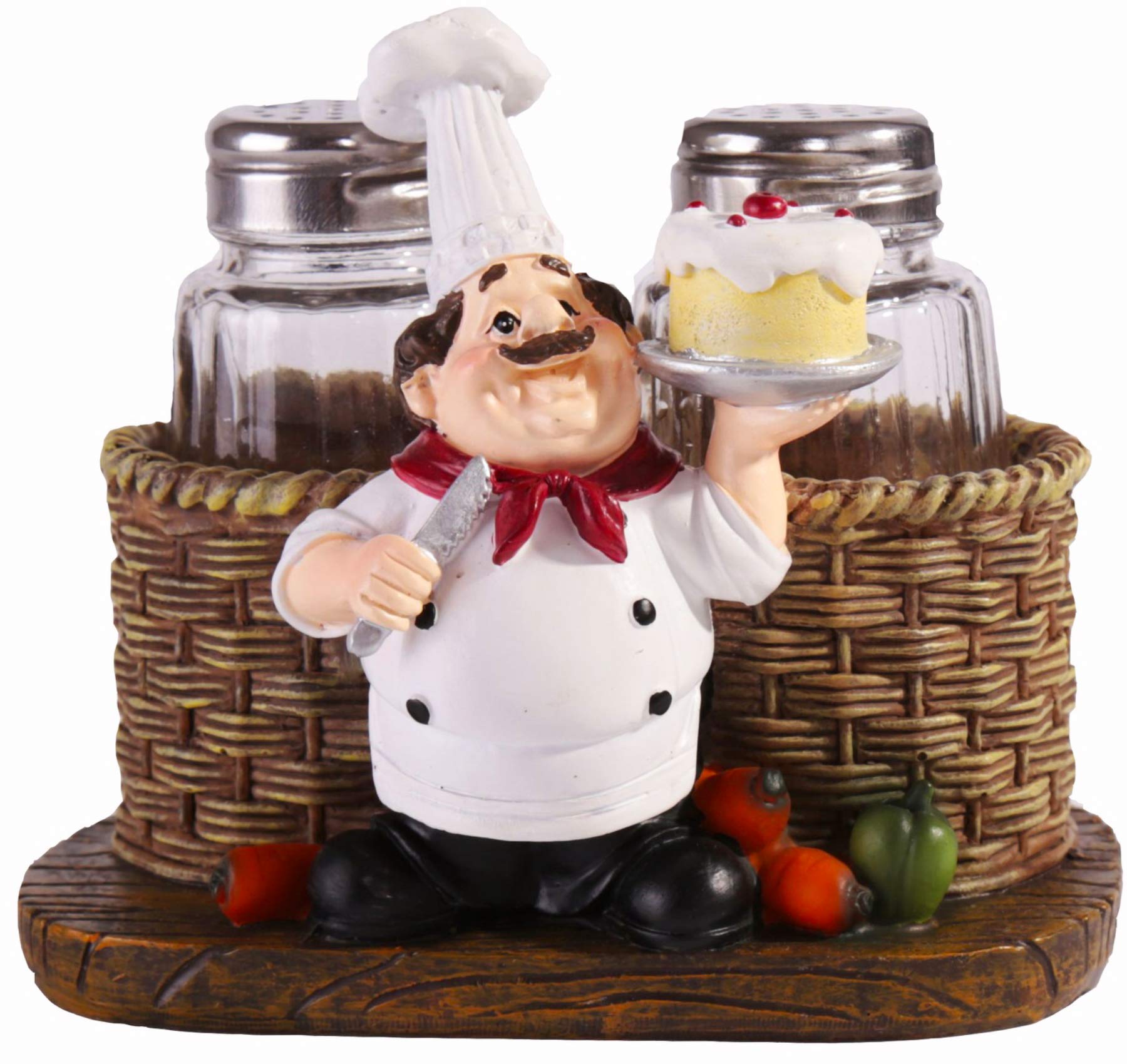 Blessed Family salt and pepper shakers set on table for stylish seasoning.