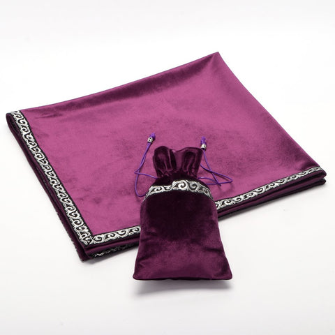 Blessume divination cloth square supports focused Wicca card layouts.