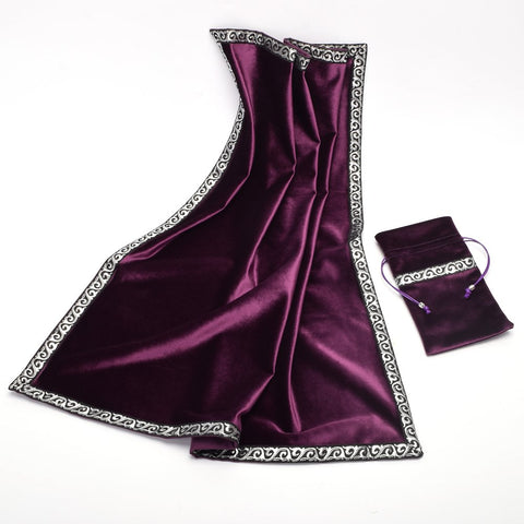 Blessume tarot pouch with drawstring keeps cards secure during sessions.