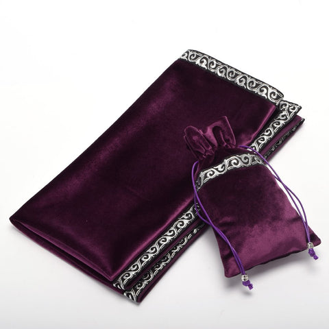 Blessume velvet cloth close-up highlights rich purple texture.