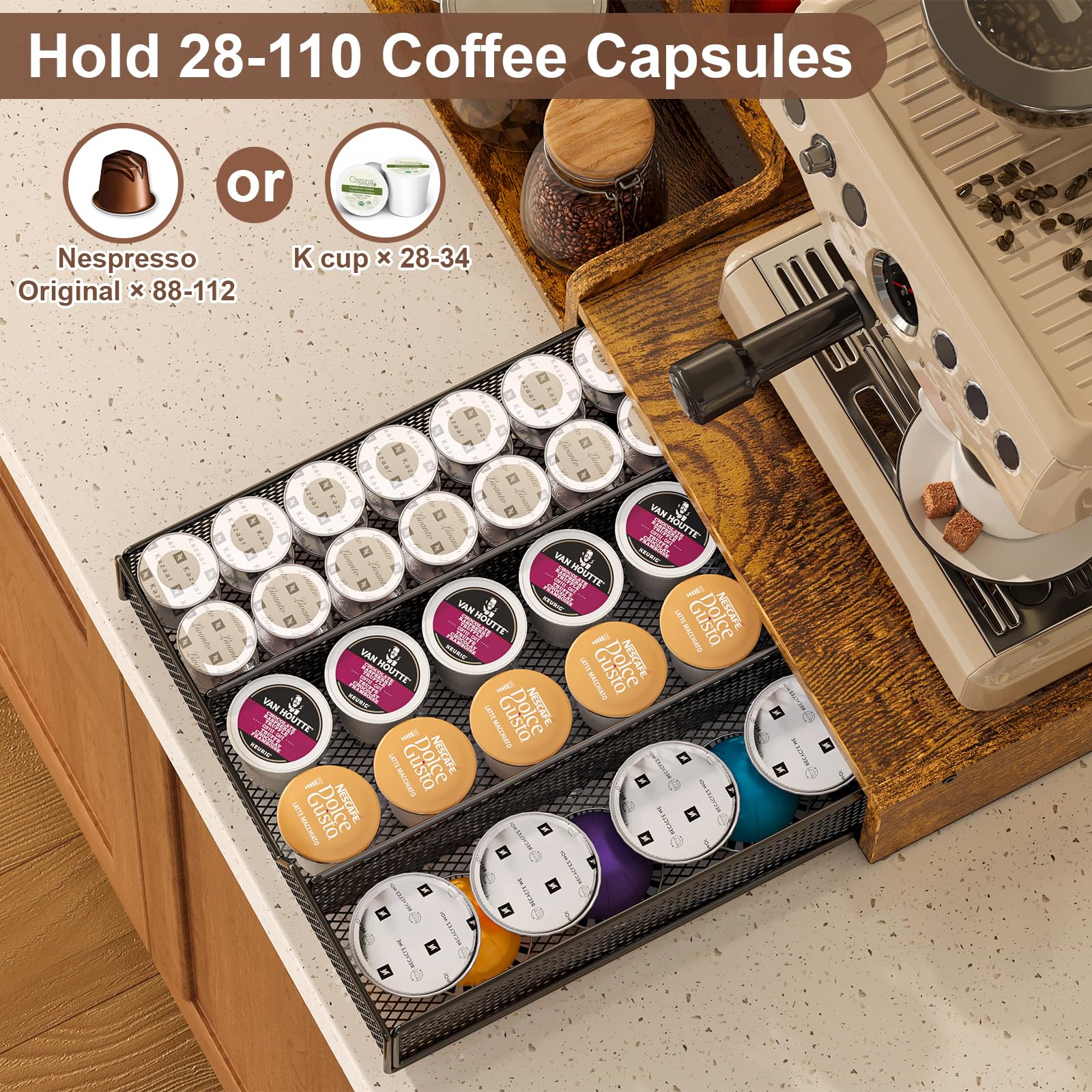 Bliesosfud left-right reversible layout adapts to your counter space.