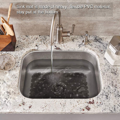 Bligli Pebble Sink Mat odorless-material maintains a neutral kitchen odor during use.