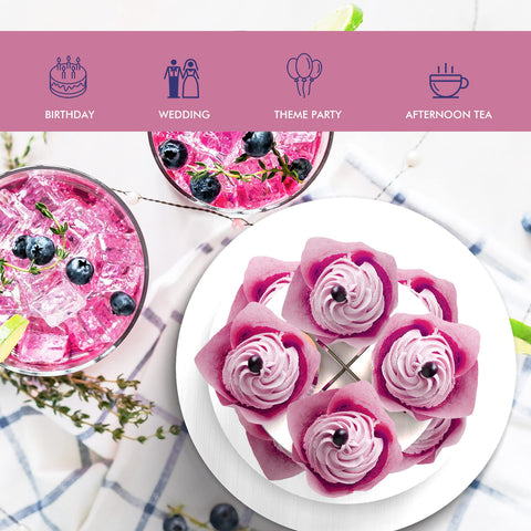 Blissur Cupcake Stand Tower with cupcakes creates colorful dessert presentation