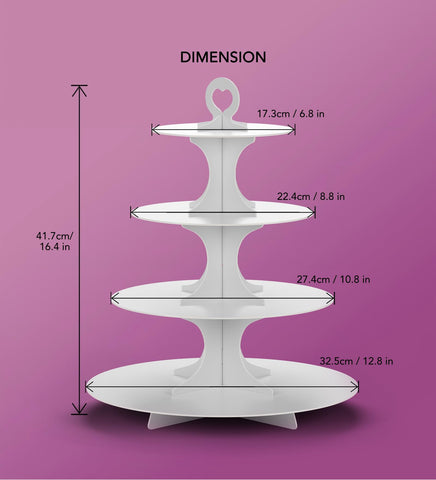 Blissur cupcake stand perfect for assorted desserts and party snacks.