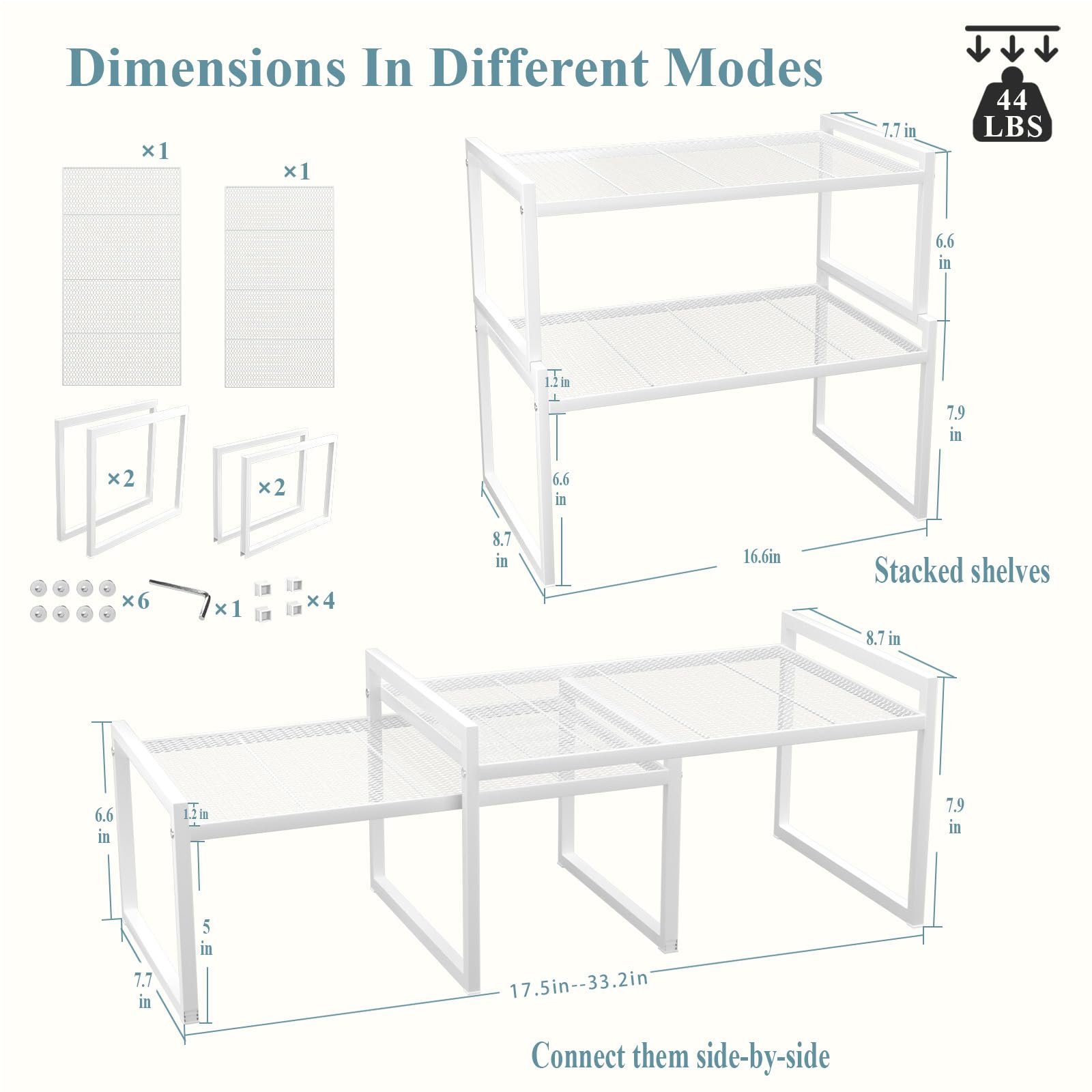BlisXybion heavy-duty alloy steel shelves offer durable storage with rust-resistant coating.