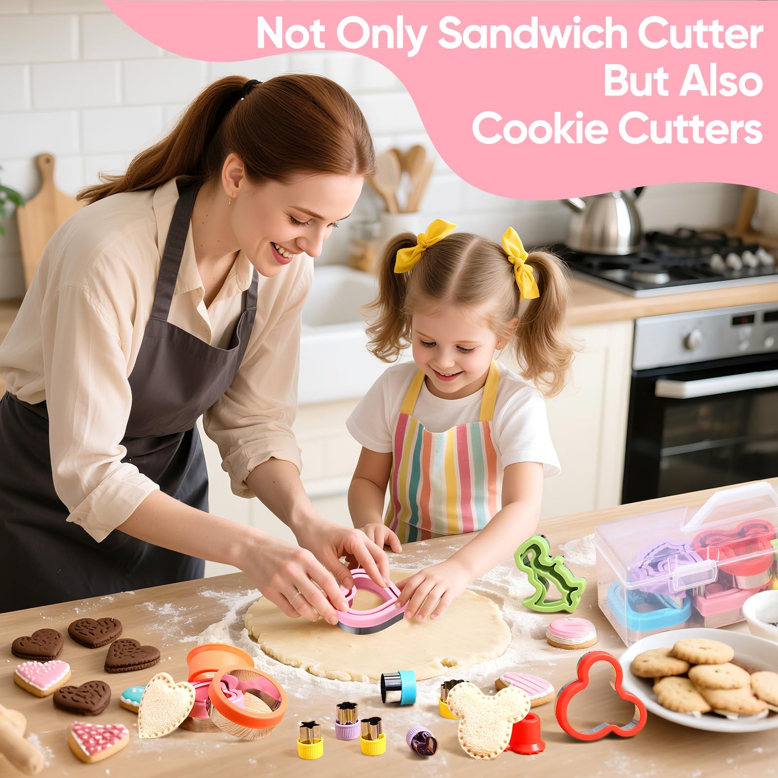 Blithcreav Uncrustable heart cutter for cute crustless sandwiches.
