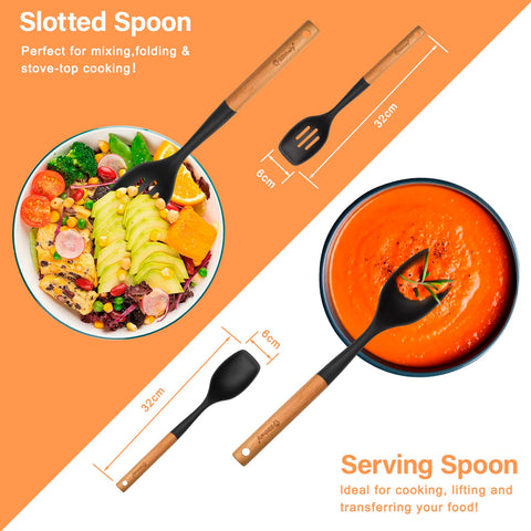 Blithely easy-care silicone cleans quickly after cooking.