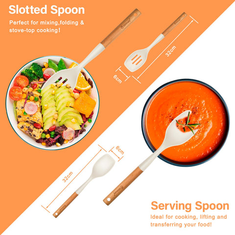 Blithely ergonomic wooden handle reduces hand fatigue during long cooking