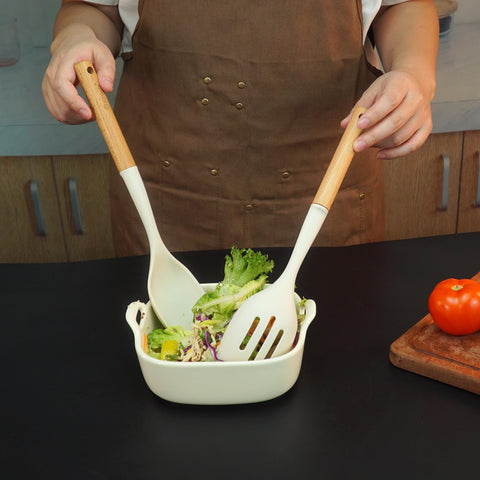Blithely heat-resistant silicone spoon withstands high searing temperatures