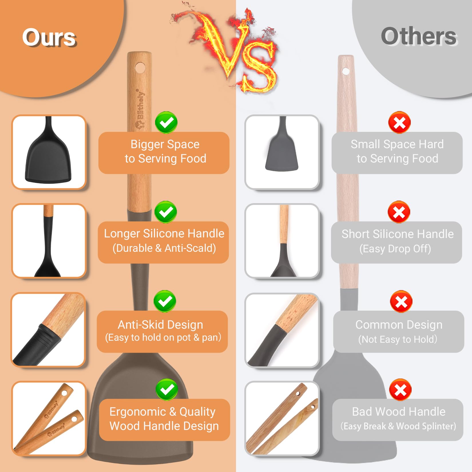 Blithely pasta spoon handling noodles and draining water efficiently