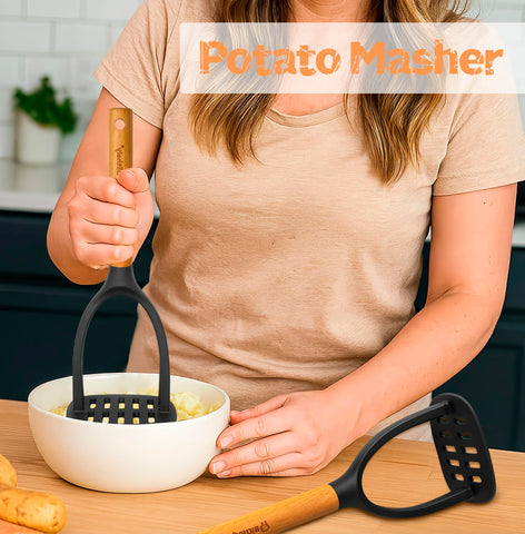 Blithely slotted turner silicone, flips without scratching nonstick cookware.