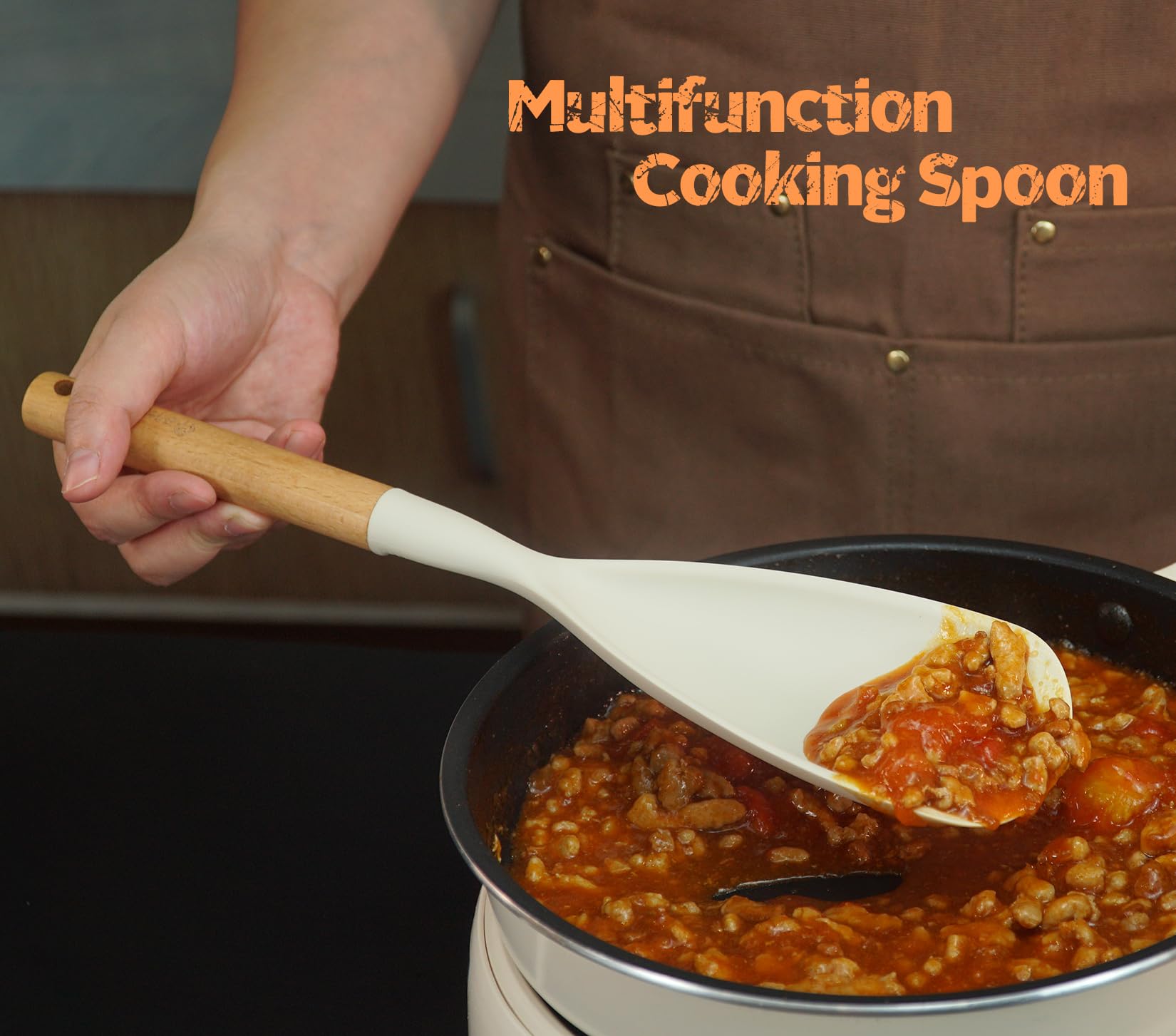 Blithely silicone skimmer showcase heat resistance in kitchen