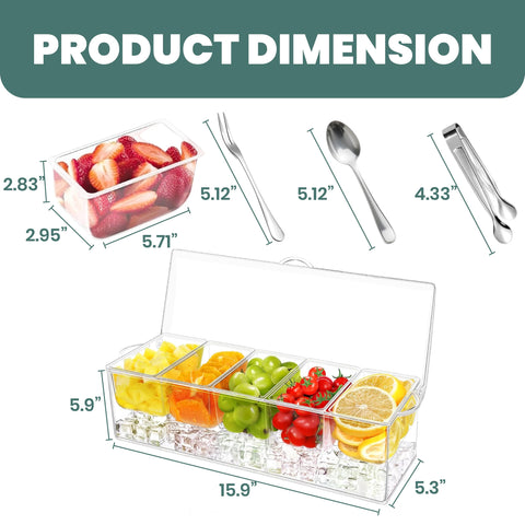 BLIVORRA 80 oz ice chamber helps maintain coolness for extended serving.