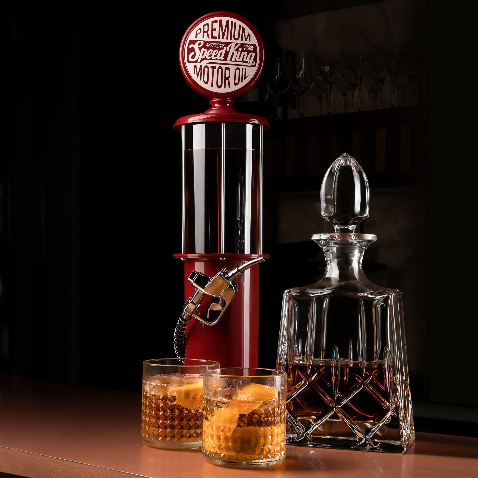 BLKSMITH Scotch Vodka Cocktail Dispenser versatile for spirits and non-alcoholic drinks