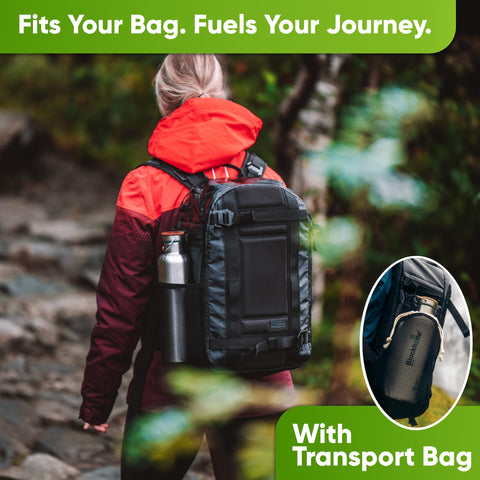 Blockhütte 1 liter capacity ensures hydration throughout the day