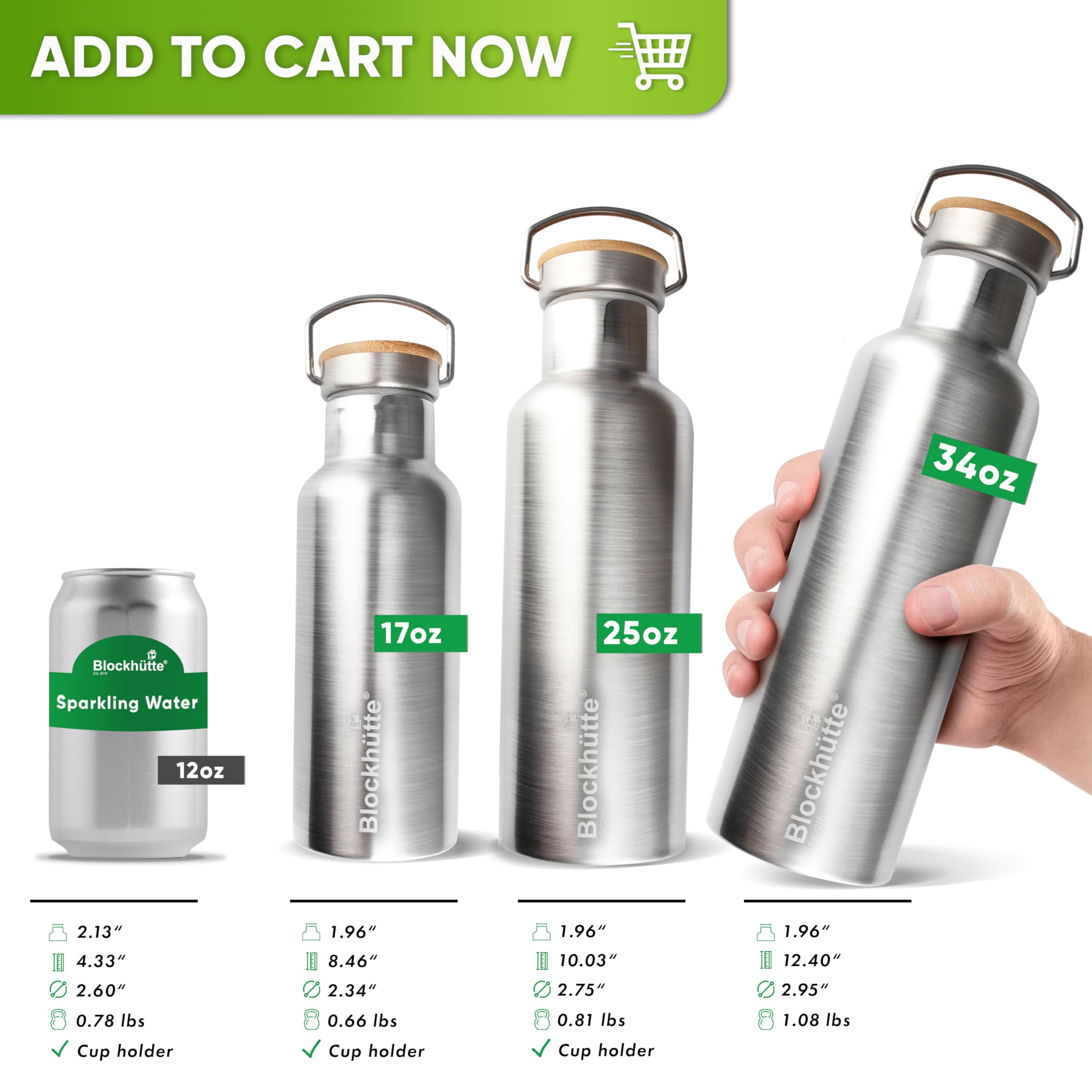 Blockhütte eco-friendly reusable bottle supporting sustainable hydration habits