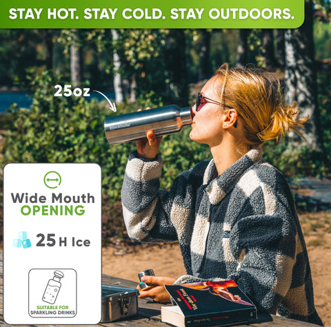 Blockhütte bottle cap open showing leak-proof seal for mess-free transport