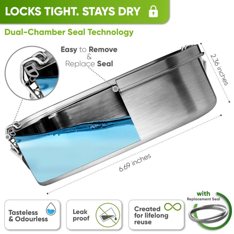 Blockhütte eco-friendly metal lunch container supports a sustainable lifestyle.