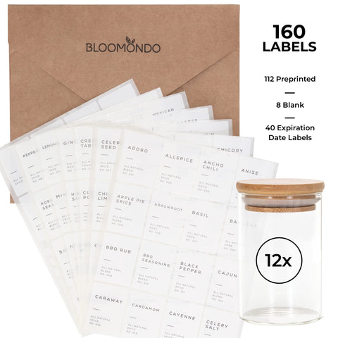 Bloomondo bamboo lids seal aroma and keep contents fresh