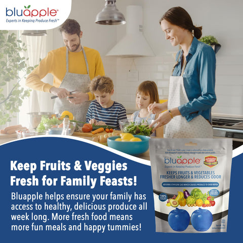 BluApple fresh fruits and vegetables retain taste and nutrients.